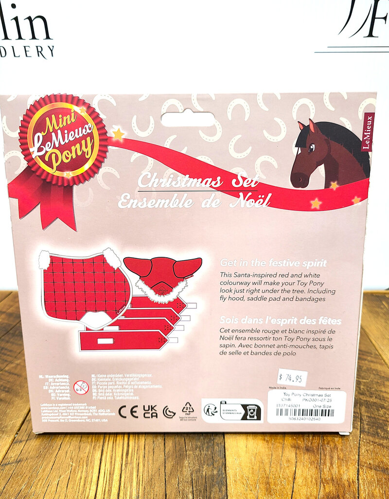 LeMieux LeMieux Toy Pony Christmas Set Red and White