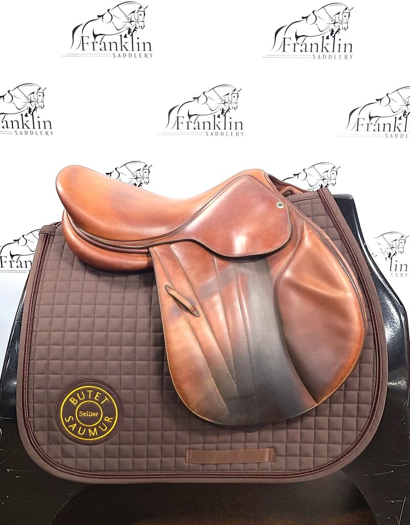 Butet Used 2020 Butet Premium Integrated M 16.5" Seat 2.25 Flap Standard Tree Gold Saddle