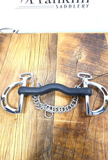 AJR Sport AJR Sport Hard Rubber Port Kimberwick Bit 135mm