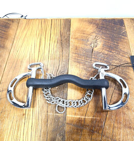 AJR Sport AJR Sport Hard Rubber Port Kimberwick Bit 135mm