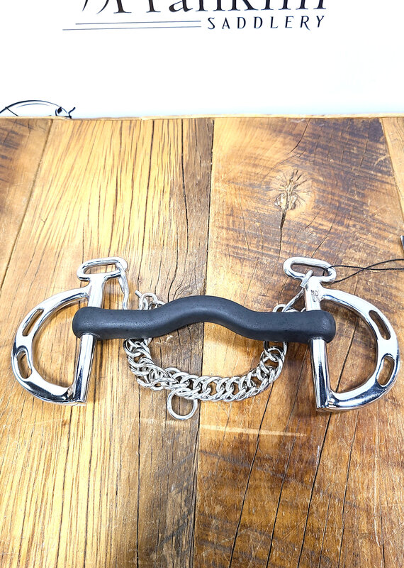 AJR Sport AJR Sport Hard Rubber Port Kimberwick Bit 135mm