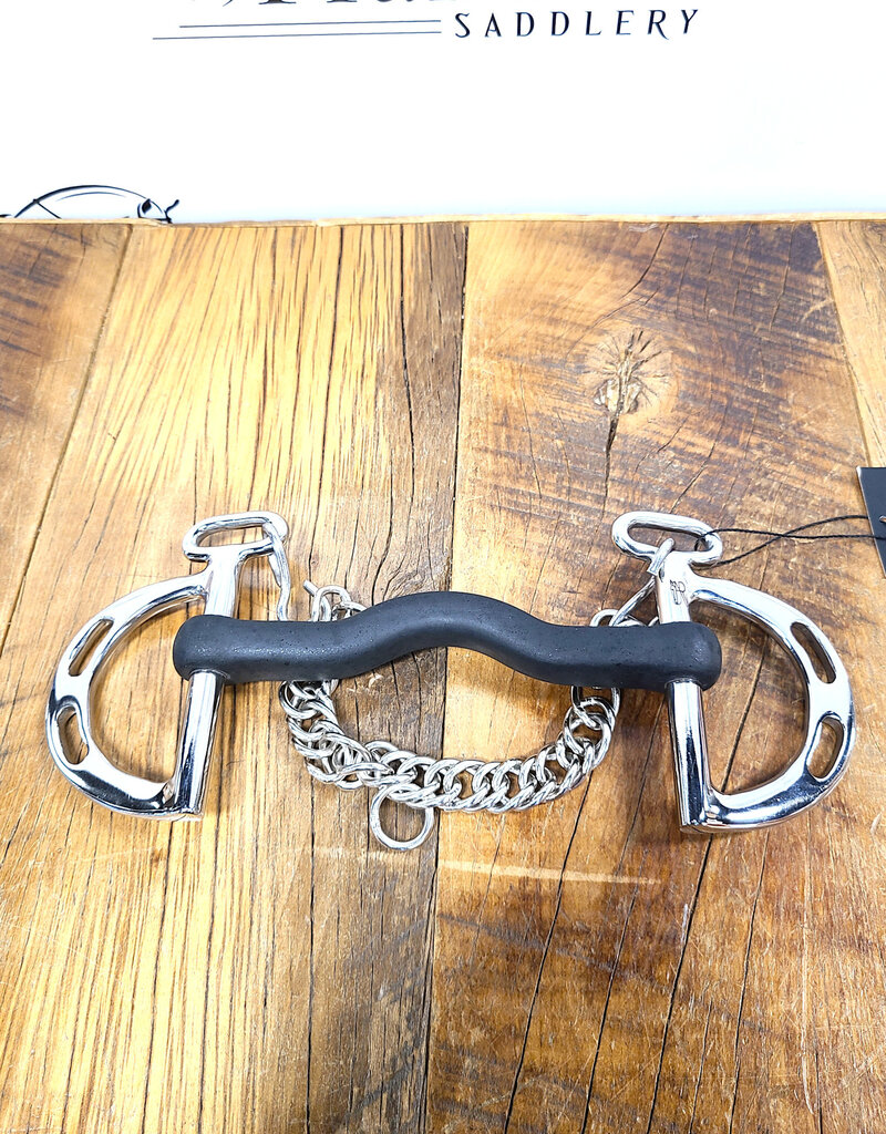 AJR Sport AJR Sport Hard Rubber Port Kimberwick Bit 135mm