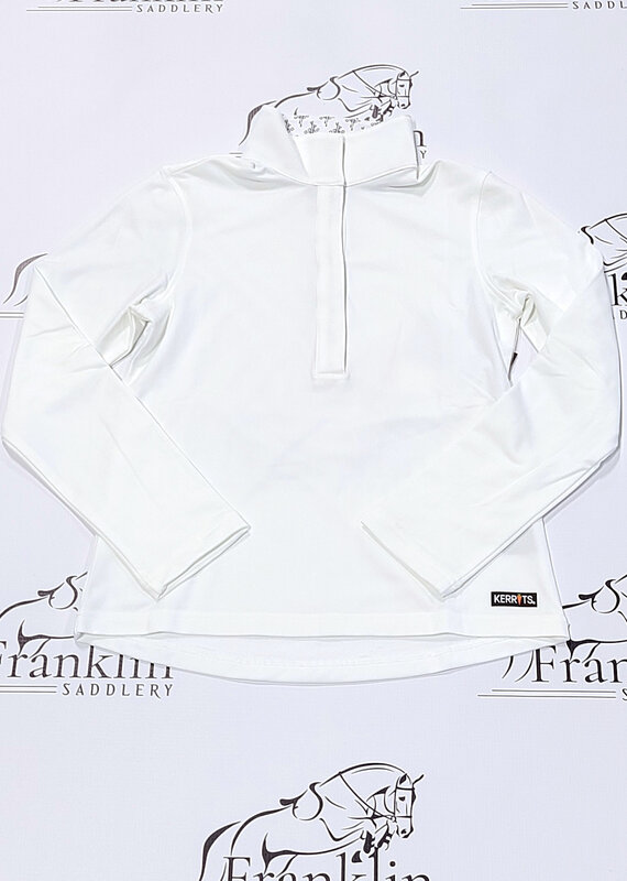 Kerrits Kerrits Kids WInter Circuit Show Shirt White/Bits N Crops