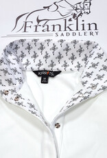 Kerrits Kerrits Kids WInter Circuit Show Shirt White/Bits N Crops