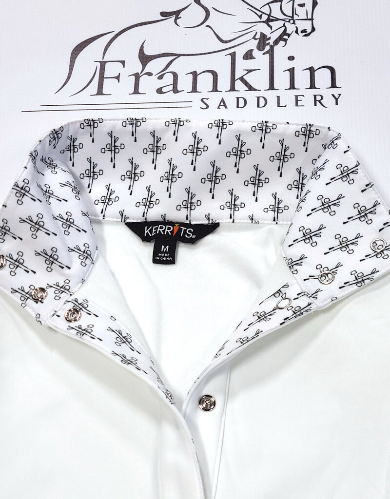 Kerrits Kerrits Kids WInter Circuit Show Shirt White/Bits N Crops