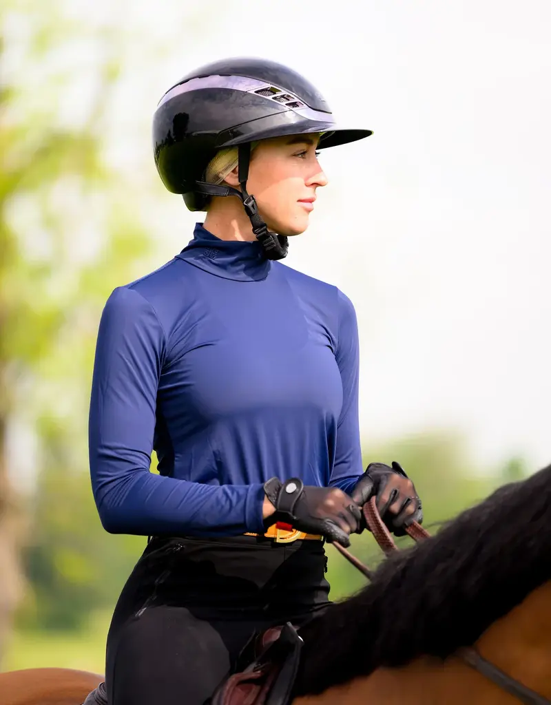 Euphoric Equestrian Euphoric Equestrian Ladies Otto Long Sleeve Turtleneck Navy