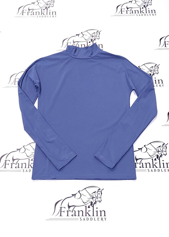 The Tailored Sportsman The Tailored Sportsman Mock Neck Long Sleeve Sun Shirt Bijou Blue