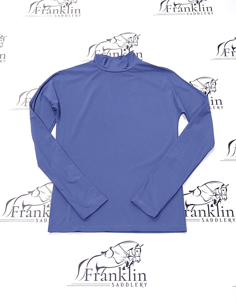 The Tailored Sportsman The Tailored Sportsman Mock Neck Long Sleeve Sun Shirt Bijou Blue