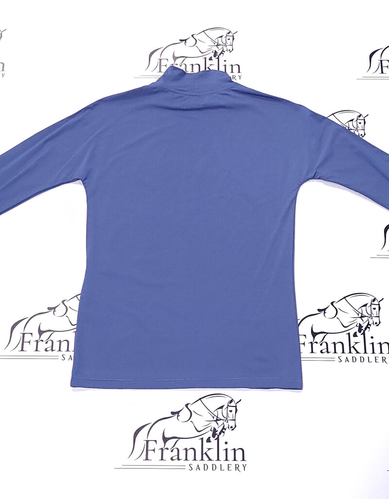 The Tailored Sportsman The Tailored Sportsman Mock Neck Long Sleeve Sun Shirt Bijou Blue