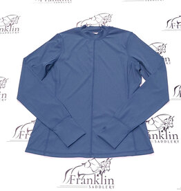 Hannah Childs Lifestyle Hannah Childs Cameron Rib Mock Neck Performance Top Deep Sea