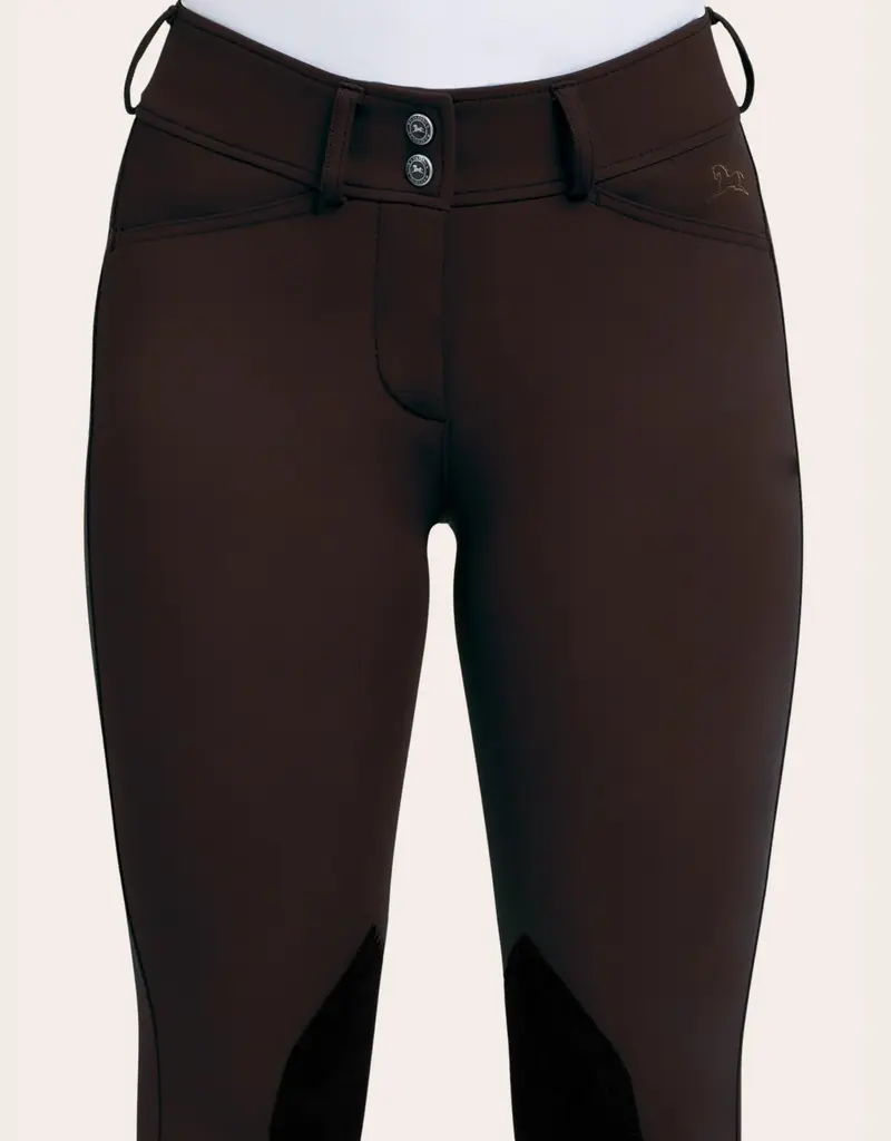 RJ Classics RJ Classics Women's Gracie Knee Patch Breech Chocolate Plum