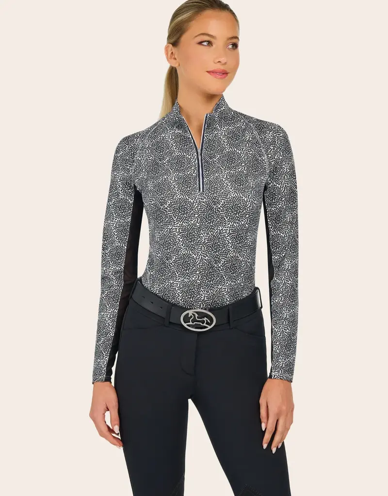 RJ Classics RJ Classics Women's Libby LS Sun Shirt Floral Burst Black