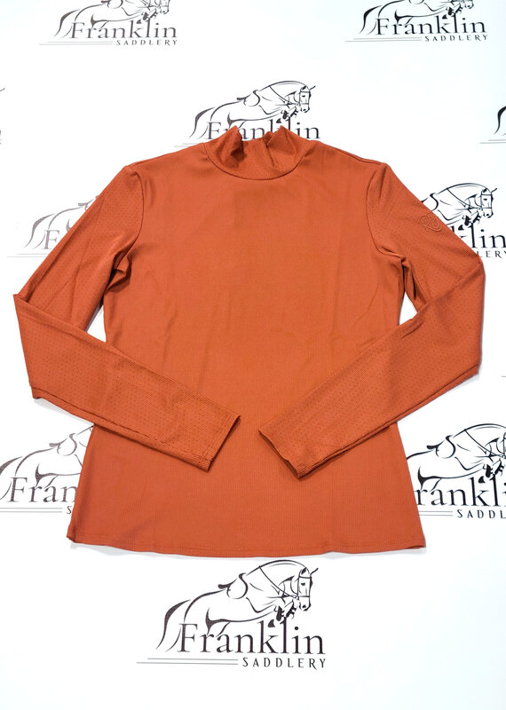 RJ Classics RJ Classics Joelle Mock Neck Shirt Baked Clay