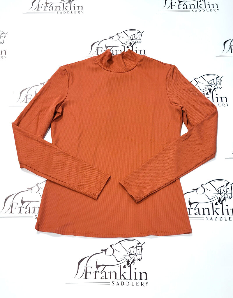 RJ Classics RJ Classics Joelle Mock Neck Shirt Baked Clay