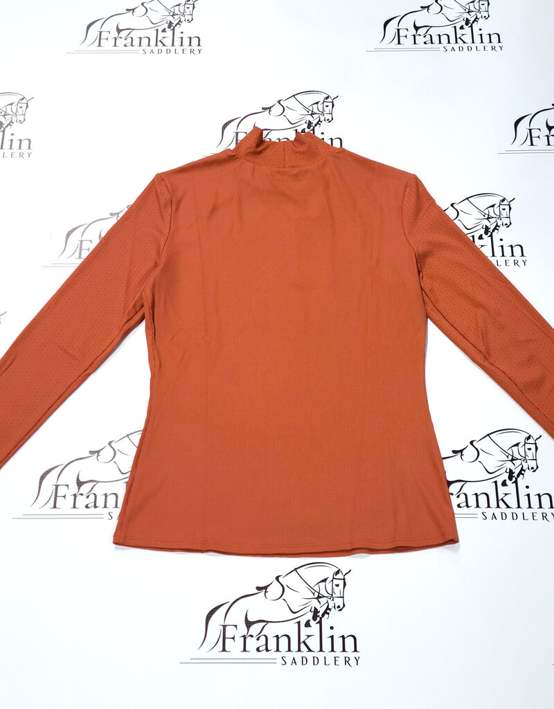 RJ Classics RJ Classics Joelle Mock Neck Shirt Baked Clay
