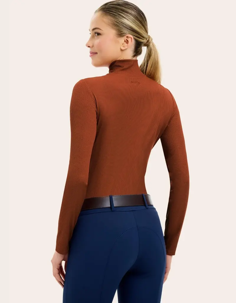 RJ Classics RJ Classics Joelle Mock Neck Shirt Baked Clay