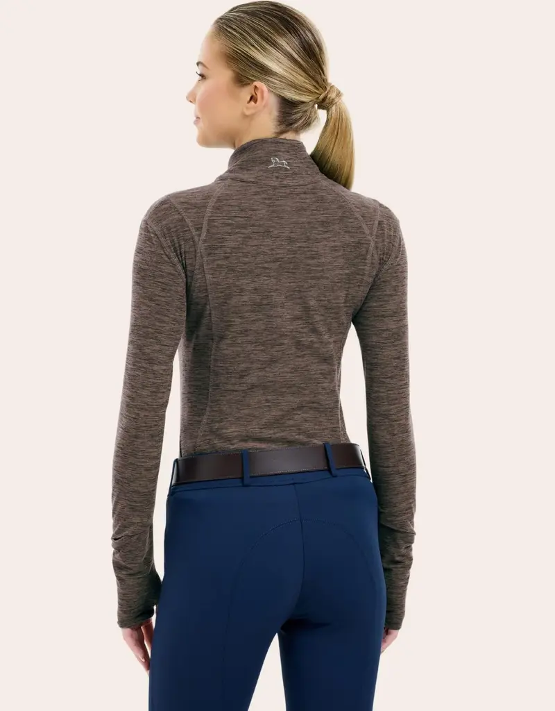 RJ Classics RJ Classics Logan 2.0 1/4 Zip Long Sleeve Shirt Deep Taupe