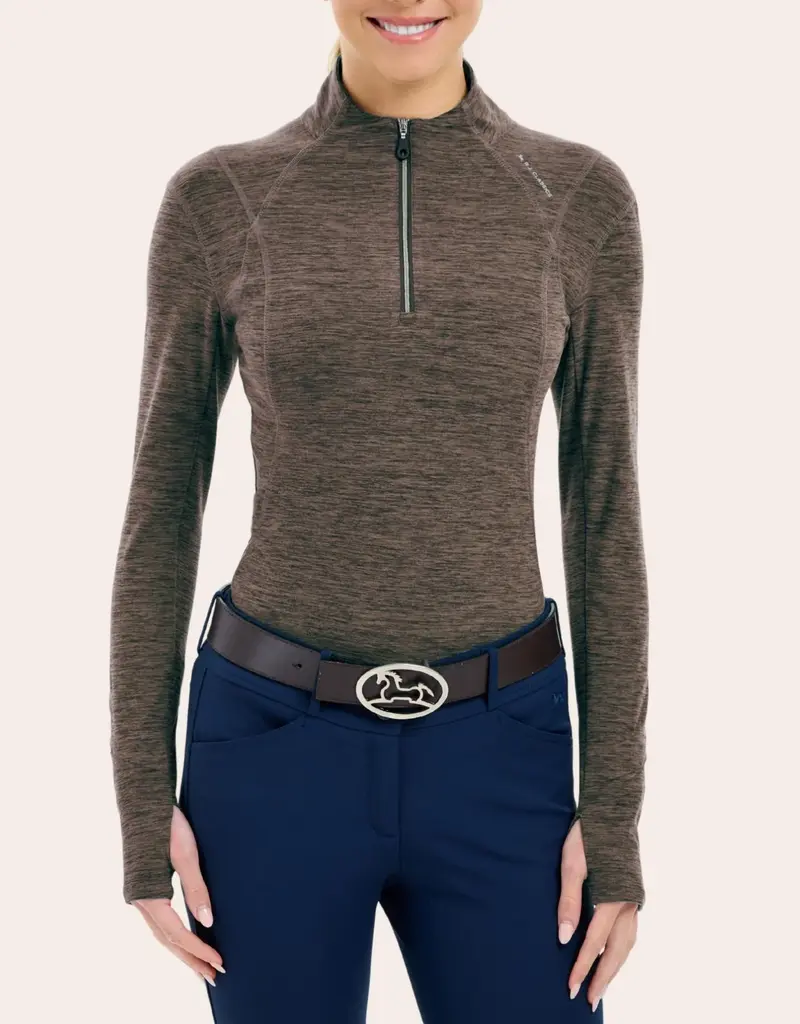 RJ Classics RJ Classics Logan 2.0 1/4 Zip Long Sleeve Shirt Deep Taupe