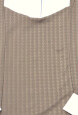 Hannah Childs Lifestyle Hannah Childs Luna 1/2 Snap Long Sleeve Show Shirt Cappuccino Houndstooth