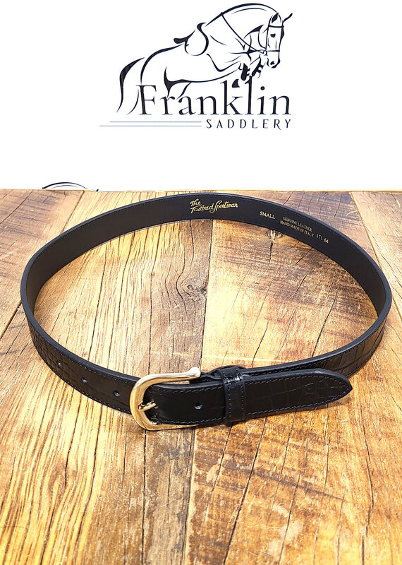 The Tailored Sportsman The Tailored Sportsman What A Croc! Skinny Belt