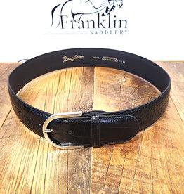 The Tailored Sportsman The Tailored Sportsman What A Croc! Black/Silver Belt