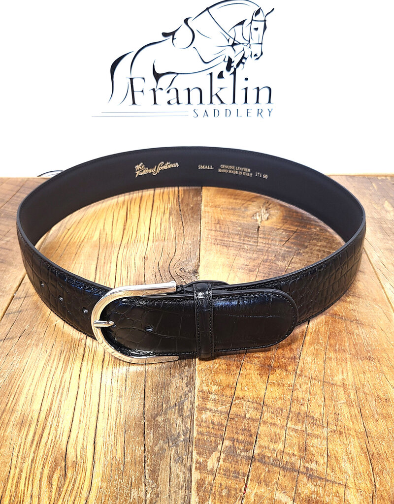 The Tailored Sportsman The Tailored Sportsman What A Croc! Black/Silver Belt