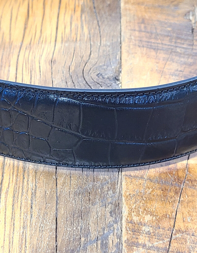 The Tailored Sportsman The Tailored Sportsman What A Croc! Black/Silver Belt