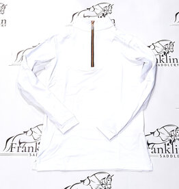 The Tailored Sportsman The Tailored Sportsman Ladies Long Sleeve Sun Shirt White/Black/Rose Gold