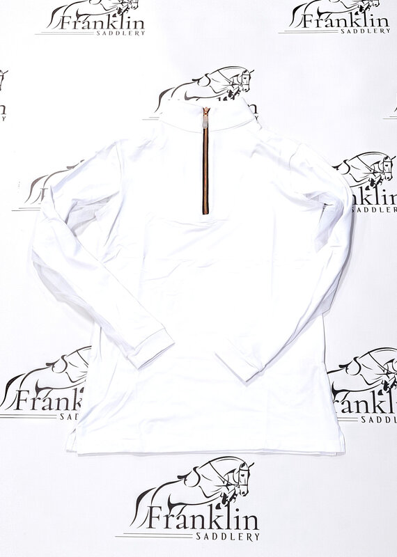 The Tailored Sportsman The Tailored Sportsman Ladies Long Sleeve Sun Shirt White/Black/Rose Gold