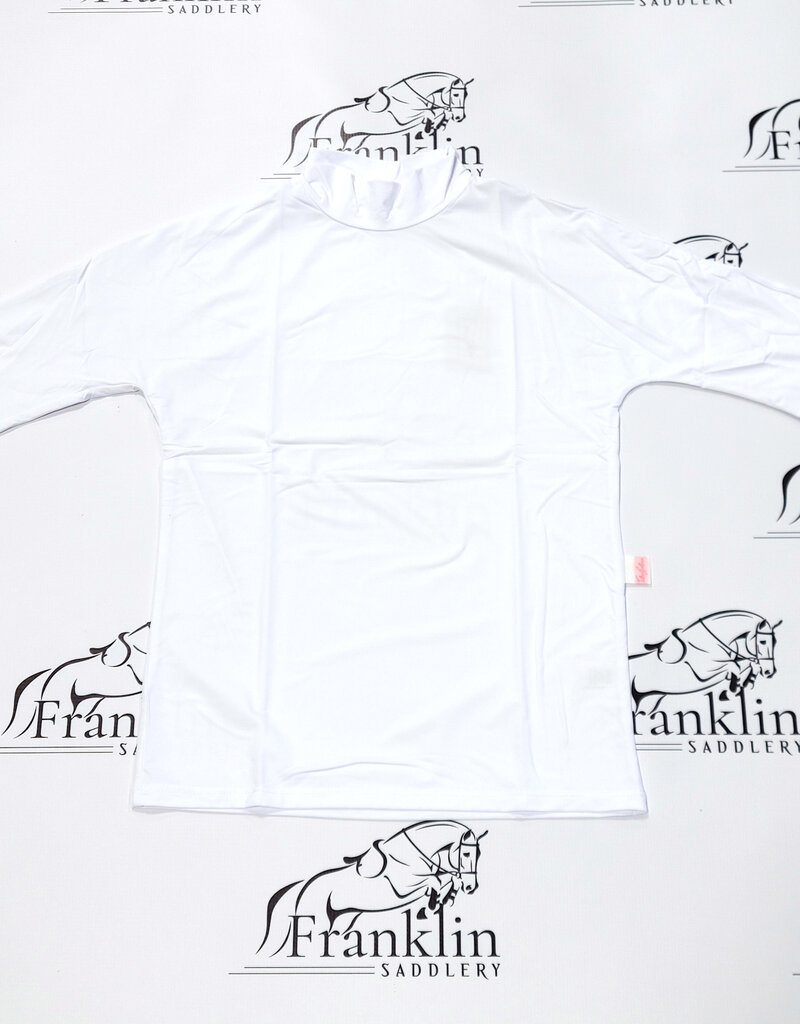 The Tailored Sportsman The Tailored Sportsman Mock Neck Short Sleeve Sun Shirt White