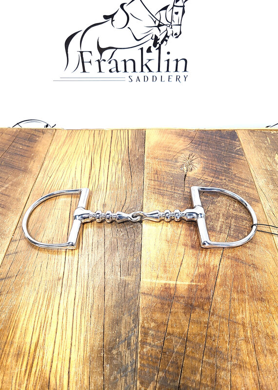 AJR Sport AJR Sport Single Jointed Contour Barrel D-Ring Bit 135mm/5.25in