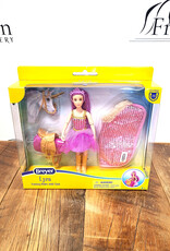 Breyer Breyer Lyra Unicorn Rider with Tack Freedom Series
