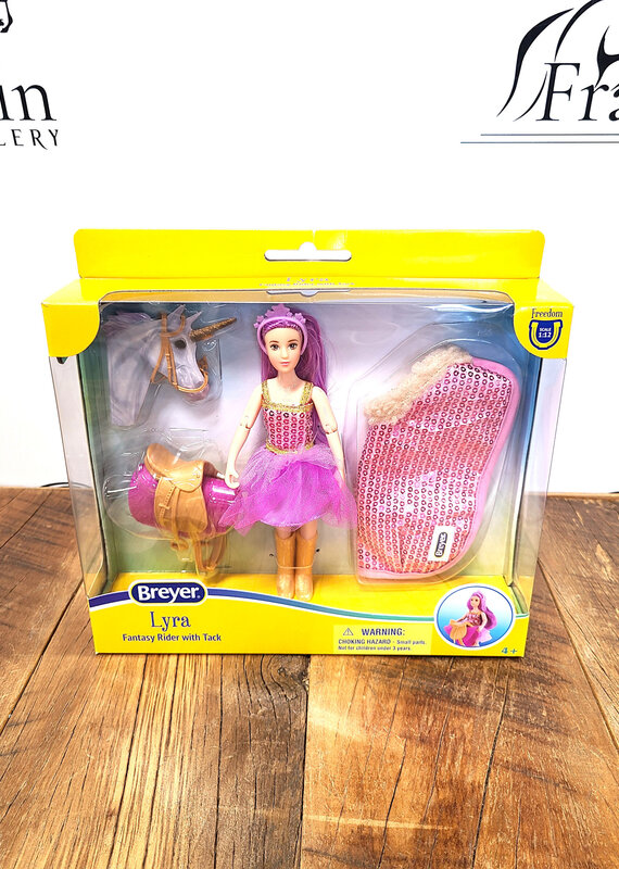 Breyer Breyer Lyra Unicorn Rider with Tack Freedom Series