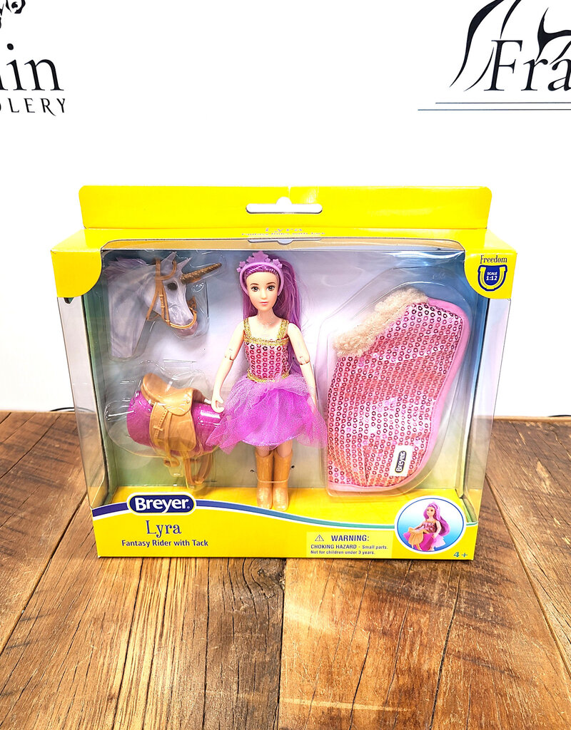 Breyer Breyer Lyra Unicorn Rider with Tack Freedom Series