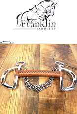 AJR Sport AJR Sport Leather Covered Morph Kimberwick Bit 135mm/5.25in