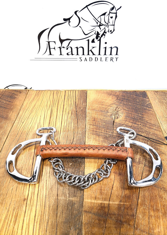 AJR Sport AJR Sport Leather Covered Morph Kimberwick Bit 135mm/5.25in