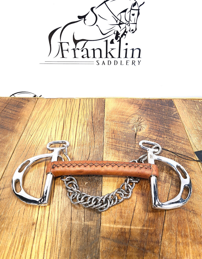 AJR Sport AJR Sport Leather Covered Morph Kimberwick Bit 135mm/5.25in