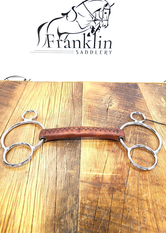 AJR Sport AJR Sport Leather Covered Morph Two Ring Bit 135mm/5.25in