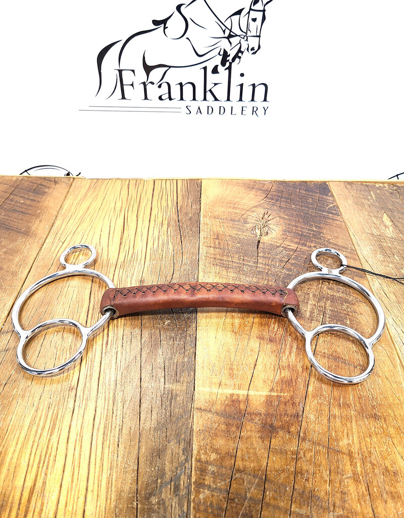 AJR Sport AJR Sport Leather Covered Morph Two Ring Bit 135mm/5.25in