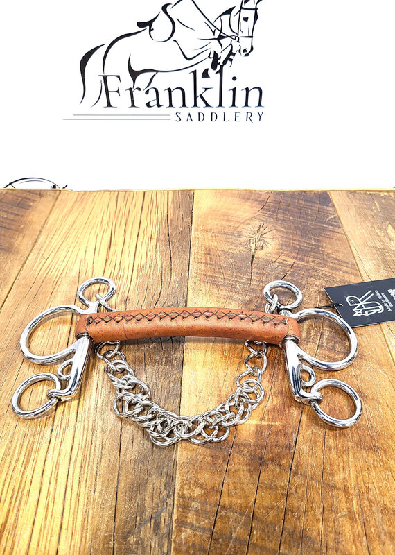 AJR Sport AJR Sport Leather Covered Morph Baby Pelham Bit 135mm/5.25in