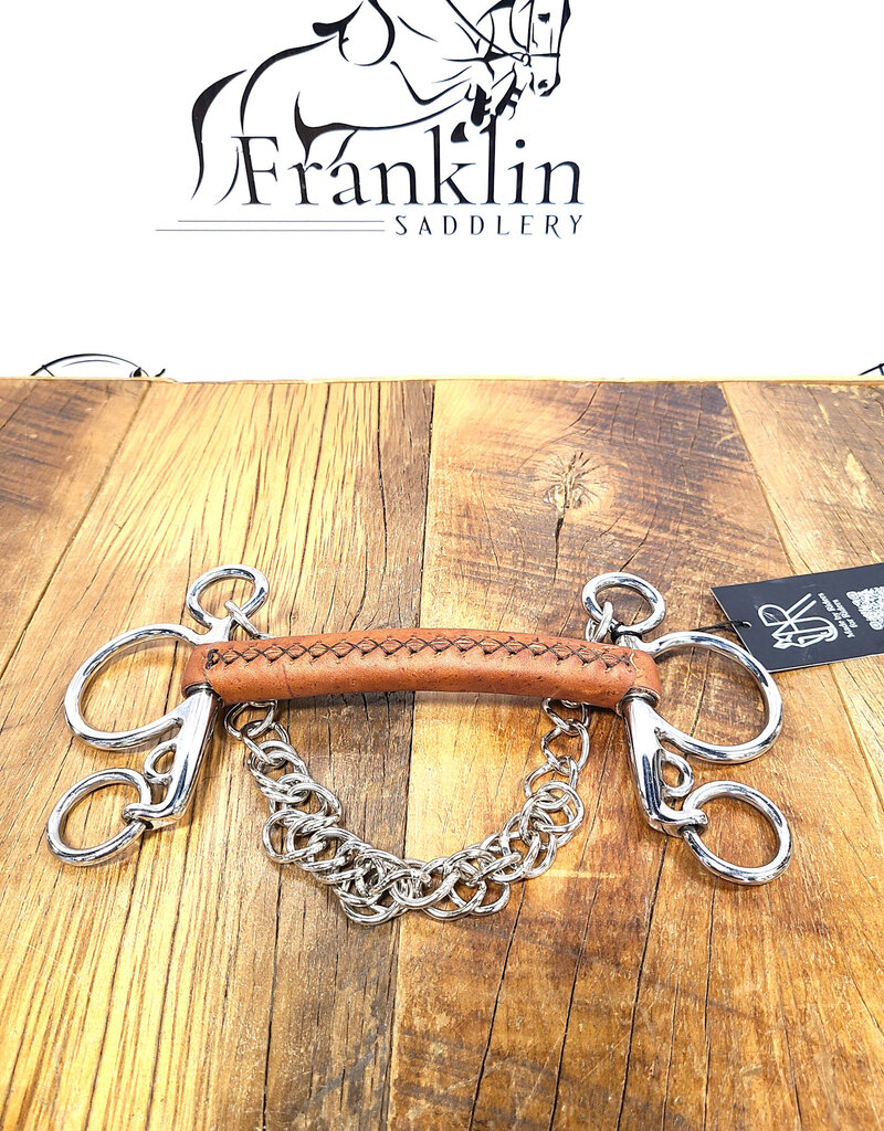 AJR Sport AJR Sport Leather Covered Morph Baby Pelham Bit 135mm/5.25in