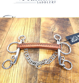 AJR Sport AJR Sport Leather Covered Morph Pelham Bit 135mm/5.25in