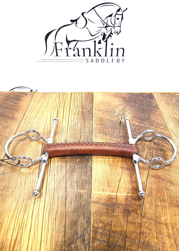 AJR Sport AJR Sport Leather Covered Morph Nelson Gag Bit 135mm/5.25in