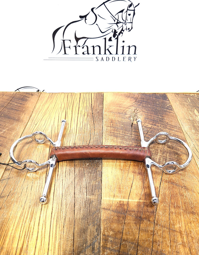 AJR Sport AJR Sport Leather Covered Morph Nelson Gag Bit 135mm/5.25in