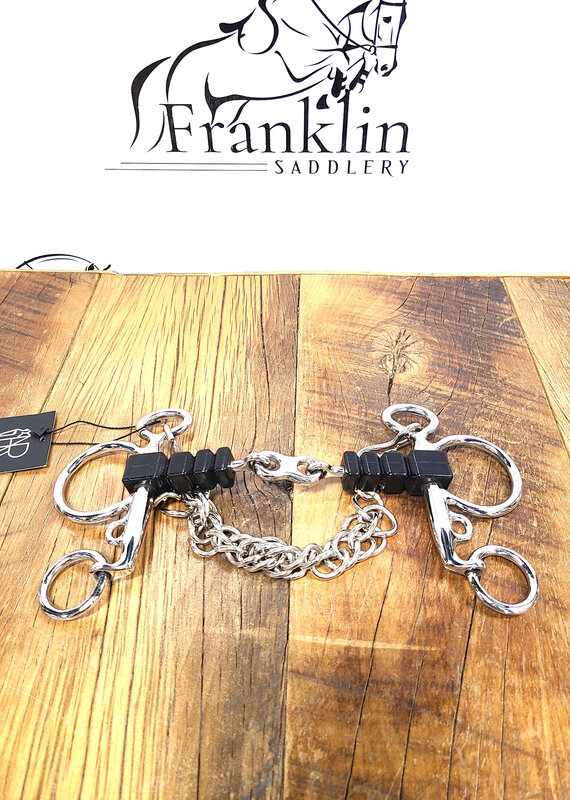 AJR Sport AJR Sport Rubber Block With French Link Baby Pelham Bit 135mm/5.25in