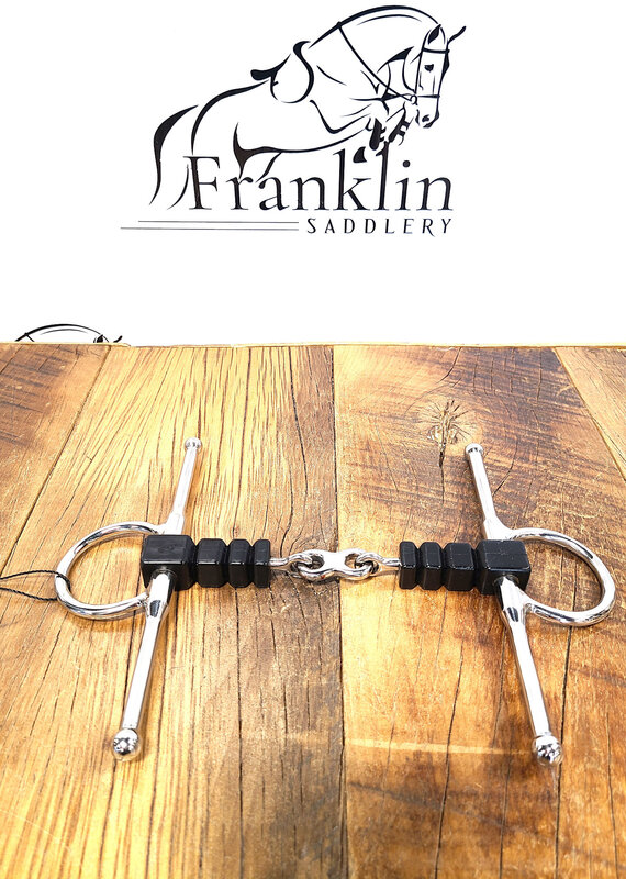 AJR Sport AJR Sport Rubber Block With French Link Full Cheek Bit 135mm/5.25in