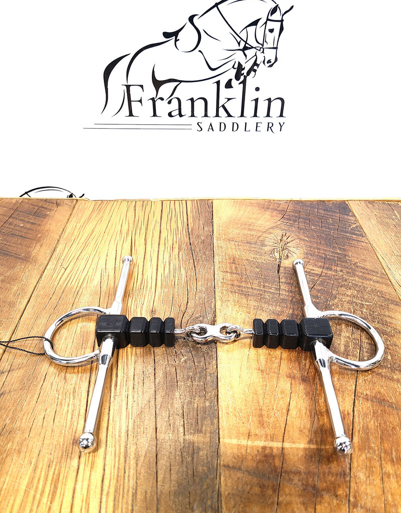 AJR Sport AJR Sport Rubber Block With French Link Full Cheek Bit 135mm/5.25in