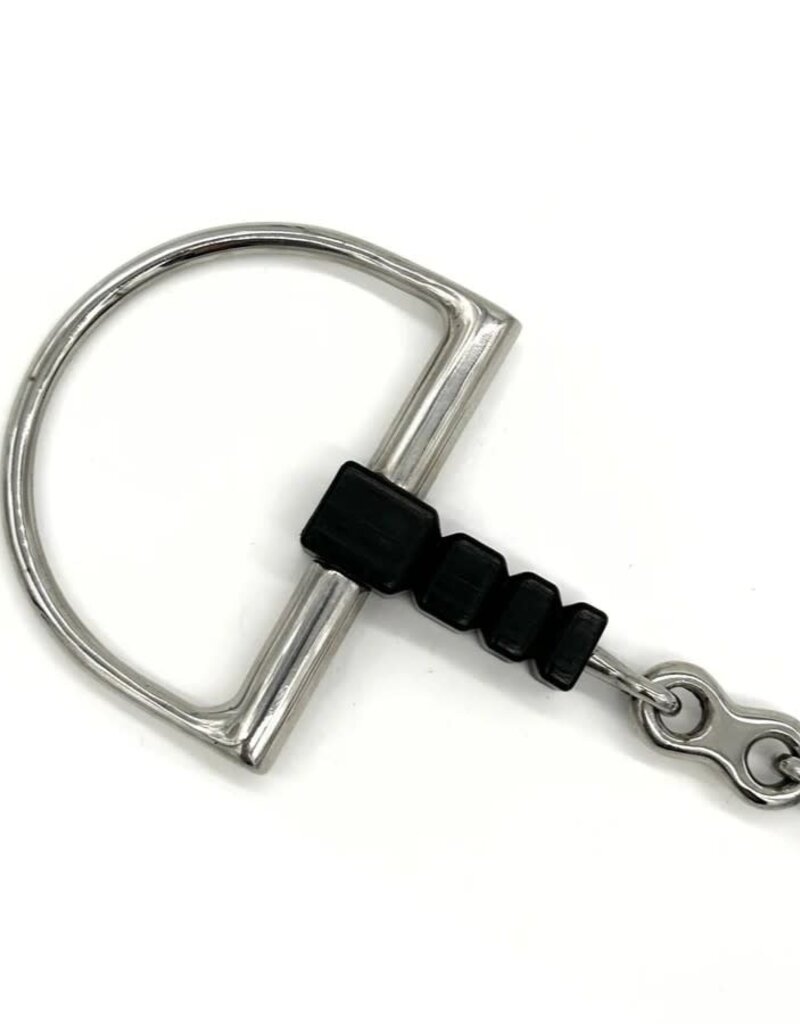 AJR Sport AJR Sport Rubber Block With French Link D Ring Bit 135mm/5.25in