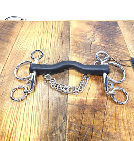 AJR Sport AJR Sport Hard Rubber Port Baby Pelham Bit 135mm