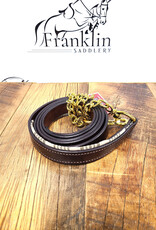 5/A Baker 5/A Baker Leather Padded Lead w/Chain Havana